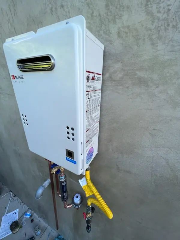 Tankless water heater installation for Matovich homes